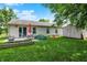 Large backyard offers a private patio area and storage shed for Gathering fun and relaxation at 902 Helm Dr, Avon, IN 46123