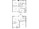 Detailed floor plan showcasing the layout of the entire home, including dimensions and room names at 9873 Blue Ridge Way, Indianapolis, IN 46234