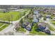 Aerial view of homes in a residential neighborhood at 10471 Meadow Lake Dr, Fishers, IN 46038
