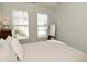 Bright bedroom featuring two windows with blinds and a full-length mirror at 1053 Reserve Way, Indianapolis, IN 46220