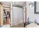 Bathroom featuring a shower and countertop at 1126 N Anderson St, Elwood, IN 46036