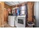Functional laundry room with washer, dryer, and storage, convenient and efficient space at 1126 N Anderson St, Elwood, IN 46036