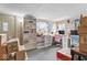 Bright home office with large windows, built-in shelving, and ample workspace at 1126 N Anderson St, Elwood, IN 46036