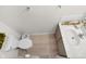 Bright bathroom featuring tile floors, a toilet, and a vanity with towels at 12258 Weathered Edge Dr, Fishers, IN 46037