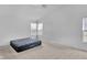 Bedroom featuring a large window, ceiling fan, and carpeted floors at 12258 Weathered Edge Dr, Fishers, IN 46037