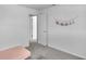 White bedroom featuring an open doorway and light colored walls over carpet floors at 12258 Weathered Edge Dr, Fishers, IN 46037
