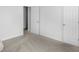 White bedroom featuring an open doorway and light colored walls over carpet floors at 12258 Weathered Edge Dr, Fishers, IN 46037