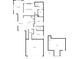 Detailed floor plan showcasing the layout of the two-story home, including bedrooms, living areas, and garage at 12521 Hawks Landing Dr, Fishers, IN 46037