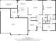 Detailed floor plan showcasing the layout of the home, including the primary bedroom and living room dimensions at 1304 Park Meadow Dr, Beech Grove, IN 46107