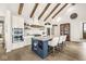 Spacious kitchen with a large island, white cabinets and stainless steel appliances at 1501 Chanson Ln, Westfield, IN 46074