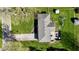 Bird's-eye view of the property featuring a well-maintained yard, patio, and play area at 1741 Terrace Ct, Franklin, IN 46131