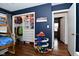 Bedroom featuring a closet with shelving and an open doorway leading to another room at 1741 Terrace Ct, Franklin, IN 46131