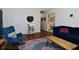 Inviting living room featuring a modern rug and comfortable seating arrangements at 1741 Terrace Ct, Franklin, IN 46131