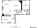 Second floor plan with kitchen, living room, dining areas, bedroom, bathroom, and hallway dimensions at 19546 Forsythe Dr, Noblesville, IN 46060
