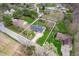 Overhead shot highlighting the property, its boundaries, and the surrounding neighborhood's green landscape and road access at 20892 Overdorf Rd, Noblesville, IN 46062