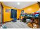 Bright bedroom with carpet flooring, fun decor, and good natural light at 20892 Overdorf Rd, Noblesville, IN 46062