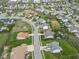 Aerial view of a residential neighborhood featuring a mix of home styles and green spaces at 24 W Pine Ridge Dr, Westfield, IN 46074