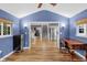 Living room with vaulted ceilings, wood flooring, and natural light at 24 W Pine Ridge Dr, Westfield, IN 46074