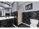 This full bathroom features a shower, toilet and vanity with great lighting at 253 Provincial Ln # Apt D, Avon, IN 46123
