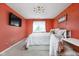 Cozy bedroom featuring bright walls, plush bedding, and natural light at 253 Provincial Ln # Apt D, Avon, IN 46123