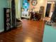 Spacious bonus room with wood floors, sewing machine station, shelving and plenty of room for activities at 2575 S Indianapolis Rd, Lebanon, IN 46052