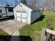 Detached garage with a gravel driveway and additional yard space at 2575 S Indianapolis Rd, Lebanon, IN 46052