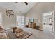 Living area with vaulted ceilings, decorative accents, and comfortable seating; open and bright at 2601 Viceroy Ln, Lebanon, IN 46052