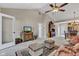 Spacious living room offering great natural light and open views to the kitchen at 2601 Viceroy Ln, Lebanon, IN 46052