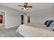 Elegant primary bedroom with a walk-in closet and a doorway to another room at 2601 Viceroy Ln, Lebanon, IN 46052
