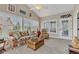 Comfortable sunroom featuring neutral colors, natural light, and stylish decor at 2601 Viceroy Ln, Lebanon, IN 46052