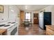 Bright, eat-in kitchen featuring a dining area with table and chairs at 3021 Midvale Dr, Indianapolis, IN 46222