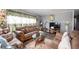 Comfortable living room showcasing hardwood floors, sofas, decor, and ample natural light at 3021 Midvale Dr, Indianapolis, IN 46222