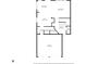 Detailed floor plan of the first floor showcasing the layout of the kitchen, dining area, living room and garage at 3053 Creekridge Ct, Columbus, IN 47201