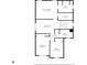 Detailed floor plan of the second floor showing the layout of the primary bedroom, Gathering room and additional bedrooms at 3053 Creekridge Ct, Columbus, IN 47201