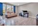Spacious living room with hardwood flooring and plenty of seating at 3053 Creekridge Ct, Columbus, IN 47201