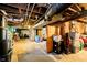 Open unfinished basement space, ideal for storage, with exposed ductwork and concrete flooring at 3414 Arbor Ave, Indianapolis, IN 46217