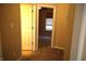 Hallway showcasing doorways leading to carpeted rooms with a view through to a window at 45 Golden Tree Ln, Indianapolis, IN 46227