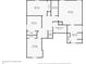 Layout for the 2nd floor with bedrooms, bathrooms, closets, laundry room, and stairs at 4827 Spring Flower Ct, Indianapolis, IN 46237