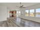 Open concept with vinyl floors, lots of natural light and kitchen at 4827 Spring Flower Ct, Indianapolis, IN 46237