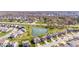 Wonderful view of neighborhood pond with fountain surrounded by beautiful homes and manicured lawns at 5083 Castamere Dr, Noblesville, IN 46062