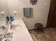 Clean and functional bathroom with a single vanity and neutral decor at 5122 Montpelier Ct, Columbus, IN 47203