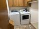 Laundry room with modern washer and dryer at 5122 Montpelier Ct, Columbus, IN 47203