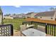 The deck provides a relaxing outdoor setting to enjoy the scenery of the neighborhood at 5157 Climbing Rose Pl, Indianapolis, IN 46254