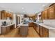 Bright, spacious kitchen with stainless steel appliances and center island at 5341 W Stonehaven Ln, New Palestine, IN 46163