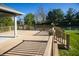 Exterior view from the deck overlooking a pond at 5441 Red Hawk Ln, Greenwood, IN 46142