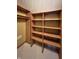 Spacious walk-in closet with wooden shelving at 5441 Red Hawk Ln, Greenwood, IN 46142