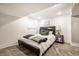 Cozy bedroom features recessed lighting and a contemporary aesthetic at 5442 Hibben Ave, Indianapolis, IN 46219
