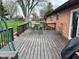 Inviting wooden deck with outdoor seating, perfect for relaxation and enjoying the backyard at 5626 Hammon Dr, Brownsburg, IN 46112