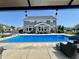 Beautiful backyard with a refreshing in-ground pool, patio, and well-maintained landscaping for outdoor enjoyment at 5802 Bentbrook Dr, Bargersville, IN 46106