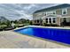 Inviting backyard featuring a sparkling in-ground pool, perfect for relaxation and entertainment with a view of the home at 5802 Bentbrook Dr, Bargersville, IN 46106